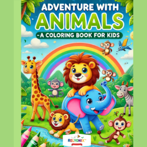 Adventure with Animals – A Coloring Book for Kids